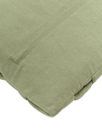 Housse de coussin tissé 40x40 vert sauge Norman, Vert sauge, larg. 40 x long. 40 cm