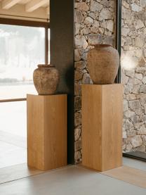 Kolumna dekoracyjna z drewna Pedestal, różne rozmiary, Płyta pilśniowa średniej gęstości (MDF) z fornirem z drewna jesionowego, Drewno naturalne, S 28 x W 70 cm