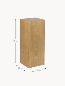 Dřevěný dekorativní sloup Pedestal, různé velikosti, MDF deska (dřevovláknitá deska střední hustoty), jasanová dýha, Dřevo, Š 28 cm, V 70 cm