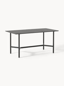 Table de jardin look marbre Connor, 160 x 85 cm, Noir, marbré, larg. 160 x prof. 85 cm