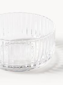 Ručne fúkané misky Aleo, 4 ks, Sodno-vápenaté sklo, Priehľadná, Ø 11 x V 5 cm