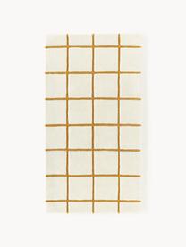 Ručně tkaný vlněný koberec Kallie, Tlumeně bílá, okrová, Š 80 cm, D 150 cm (velikost XS)