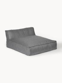 Chaise longue d'extérieur Grow, Tissu gris foncé, larg. 130 x prof. 145 cm