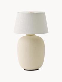Lampa stołowa z funkcją przyciemniania Torso, Biały, odcienie piaskowego, Ø 12 x W 20 cm