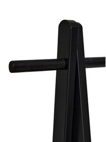 Perchero de roble Cloe, Madera de roble recubierto, Negro, An 91 x Al 159 cm