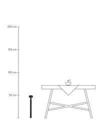 Solar Wegeleuchte Nama mit Bewegungssensor, Lampenschirm: Kunststoff, Lampenfuß: Stahl, beschichtet, Schwarz, Ø 17 x H 90 cm