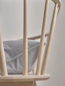 Panchina in legno di caucciù Jolina, Legno massiccio di caucciù, Bianco crema, Larg. 134 x Alt. 76 cm