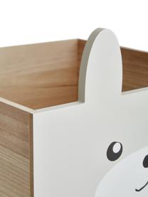 Caja Rabby, Madera de Paulownia, tablero de fibras de densidad media (MDF), Gris, bayo, An 40 x Al 36 cm