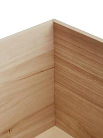 Aufbewahrungsbox Rabby, Paulowniaholz, Mitteldichte Holzfaserplatte (MDF), Grau, Hellbraun, 40 x 36 cm