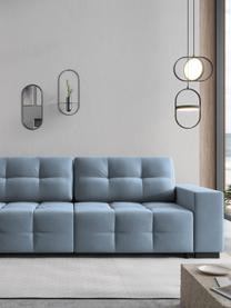 Sofa rozkładana z aksamitu Uvite (3-osobowa), Jasny niebieski, S 250 x G 106 cm