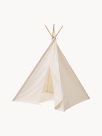 Dětské teepee z organické bavlny Tent, Tlumeně bílá, Š 110 cm, V 160 cm