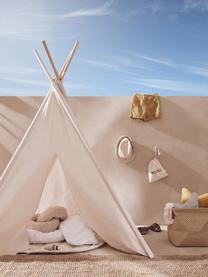 Tenda teepee per bambini in cotone organico Tent, Rivestimento: 100% cotone organico, cer, Struttura: legno di pino Questo prod, Bianco latte, Larg. 110 x Alt. 160 cm