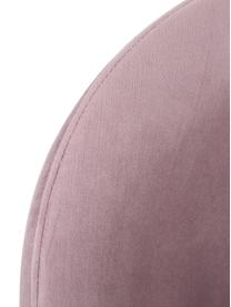 Fluwelen stoel Rachel in roze, Bekleding: fluweel (100% polyester), Poten: gepoedercoat metaal, Fluweel roze, B 53 x D 57 cm