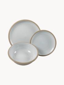 Servizio di piatti Bistrot, 6 persone (18 pz), Gres, Tonalità verdi, tonalità beige, tonalità blu, 6 persone (18 pz)