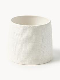 Vaso Benedita, alt. 13 cm, Gres, Bianco latte, Ø 16 x Alt. 13 cm