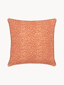 Povlak na polštář z organické bavlny se vzorem malých květin Claude, 100 % bio bavlna, s certifikátem GOTS, Oranžová, Š 45 cm, D 45 cm