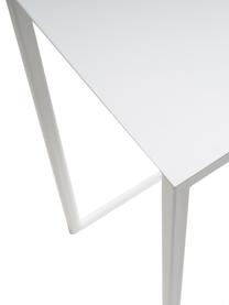 Kovový odkládací stolek Lupe, Potažený kov, Bílá, Š 40 cm, V 60 cm
