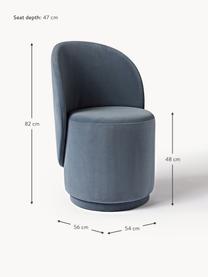 Sametová čalouněná židle Zeyno, Samet (100 % polyester)

Materiál použitý v tomto produktu byl testován na škodlivé látky a certifikován podle STANDARD 100 od OEKO-TEX®2102036, Centexbel., Šedomodrá, Š 54 cm, V 82 cm