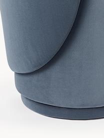 Stolička so zamatovým čalúnením Zeyno, Zamat (100 % polyester), Zamatová sivomodrá, Š 54 x V 82 cm