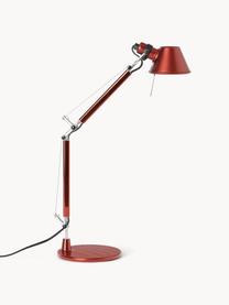 Nastaviteľná stolová lampa Tolomeo Micro, Červená, Š 45 x V 37-73 cm