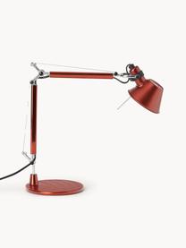 Nastaviteľná stolová lampa Tolomeo Micro, Červená, Š 45 x V 37-73 cm