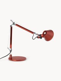 Nastaviteľná stolová lampa Tolomeo Micro, Červená, Š 45 x V 37-73 cm