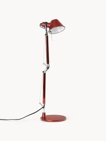 Nastaviteľná stolová lampa Tolomeo Micro, Červená, Š 45 x V 37-73 cm