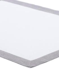Leinen Tischsets Alanta, 6 Stück, Weiß, Beige, B 38 x L 50 cm