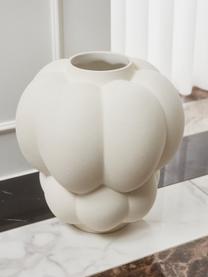 Keramická váza Uva, V 22 cm, Keramika, Tlumeně bílá, Ø 20 cm, V 22 cm
