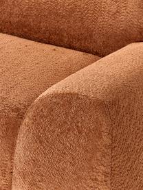 Modulares Sofa Wolke (3-Sitzer) aus Teddy-Bouclé, Bezug: Teddy-Bouclé (100 % Polye, Teddy-Bouclé Terrakotta, B 256 x T 118 cm
