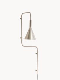 Grote wandlamp Rope met stekker, Lamp: metaal, gecoat, Zilverkleurig, B 37 x H 81 cm