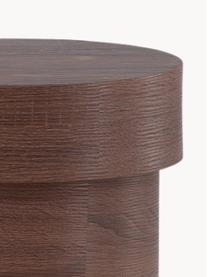 Tavolino rotondo in legno Malung, Pannello MDF (fibra a media densità) con laminato di carta, Legno, marrone scuro laminato, Ø 35 x Alt. 45 cm
