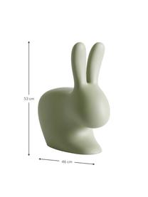 Taburete infantil Rabbit, Plástico (polietileno), Verde, An 46 x Al 53 cm