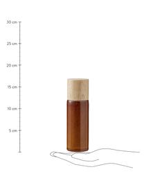 Moulin à sel et poivre faïence Bizz, 2 élém., Couleur ambre, brun, Ø 5 x haut. 17 cm