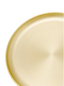 Schmuckdose Tesora, Dose: Glas, Deckel: Metall, beschichtet, Goldfarben, Transparent, Ø 13 x H 11 cm