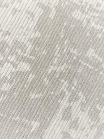 Handgeweven laagpolige loper Nantes, 100% polyester, GRS-gecertificeerd, Greige, B 80 x B 250 cm