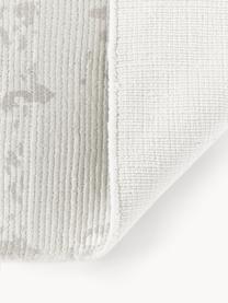 Ručně tkaný běhoun s nízkým vlasem Nantes, 100 % polyester, certifikace GRS, Šedá, Š 80 cm, D 250 cm