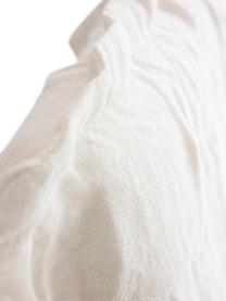 Leinen-Kopfteil Palma, Bezug: 100 % Leinen, Webstoff Weiß, B 160 x H 122 cm