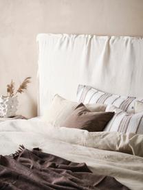 Tête de lit en lin Palma, Lin blanc, larg. 160 x haut. 122 cm