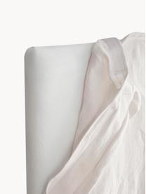 Lněné čelo postele Palma, Bílá, Š 160 cm, V 122 cm