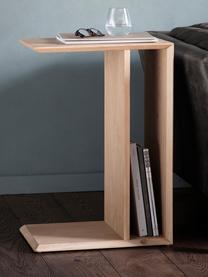 Drevený odkladací stolík Milano, Dubová dyha, Dubové drevo, Š 45 x V 65 cm