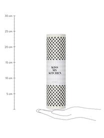 Kompostierbare Schwammtuch-Rolle Palipur, 70% Cellulose, 30% Baumwolle, Weiß, Schwarz, B 24 x L 25 cm