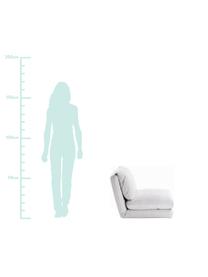 Fotel rozkładany ze sztucznej skóry Moss, Tapicerka: sztuczna skóra, Biały, S 78 x G 88 cm