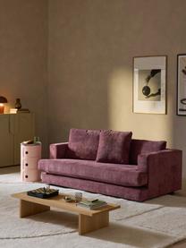 Sofa Tribeca (2-Sitzer), Bezug: 100 % Polyester Der strap, Gestell: Buchenholz, Kiefernholz, , Füße: Kiefernholz Dieses Produk, Webstoff Aubergine, B 185 x T 104 cm