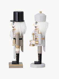 Deko-Figuren Nutcracker, 2er-Set, Holz, beschichtet, Mehrfarbig, B 6 x H 20 cm