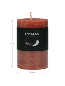 Petit pilier rouge Arda, 80 % cire de paraffine, 20 % cire de carnauba, Terre cuite, Ø 5 x haut. 8 cm