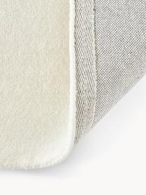 Tapis à poils ras en laine tufté main Ezra, Blanc crème, larg. 80 x long. 150 cm (taille XS)