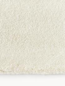 Handgetufteter Kurzflor-Wollteppich Ezra, Flor: 100 % Wolle, RWS-zertifiz, Cremeweiß, B 80 x L 150 cm (Größe XS)