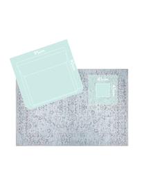 In- & Outdoor-Teppich Orient im Vintage Style, 100% Polypropylen, Blautöne, B 190 x L 290 cm (Größe L)