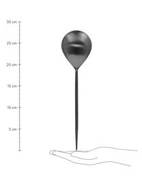 Sada salátových příborů Fer, 2 díly, Potažená nerezová ocel, Černá, D 28 cm